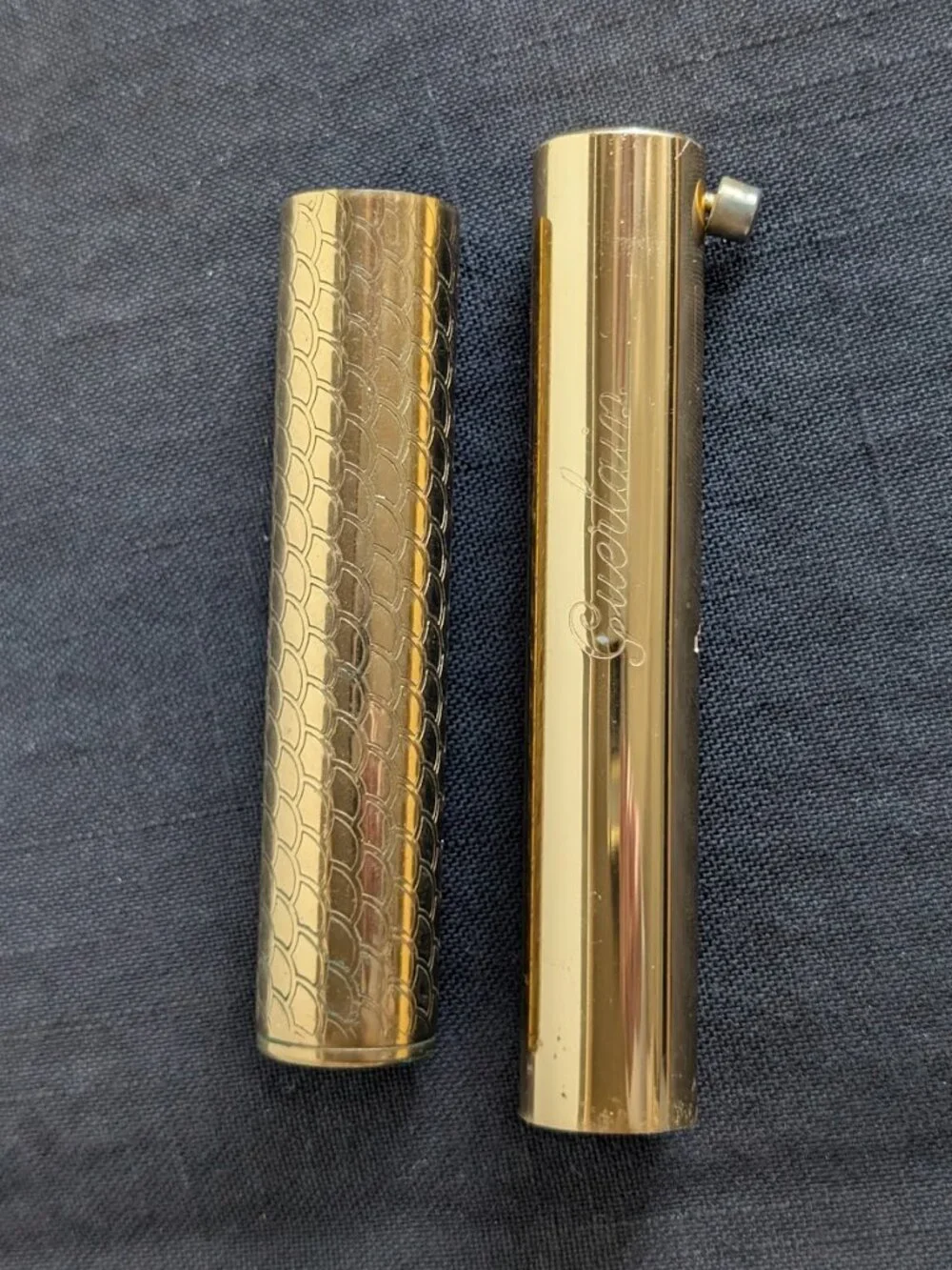 Guerlain Les Meteorites Retractable Deluxe Makeup Brush Gold Case